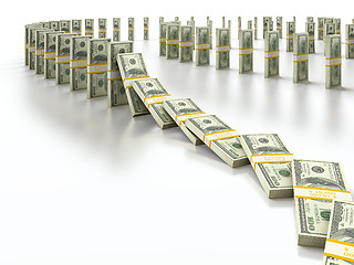 Image showing Dollar domino