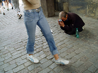 Image showing beggar in prague