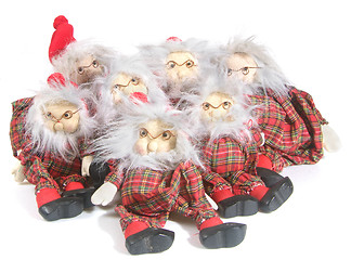 Image showing Traditional Christmas puppets