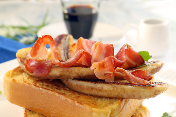 Image showing Bacon Banana Toast