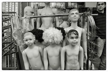 Image showing Undressed mannequins