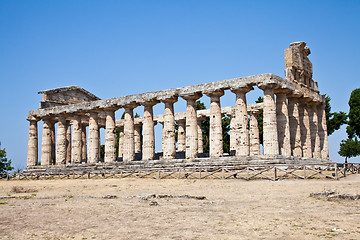 Image showing Paestum temple - Italy
