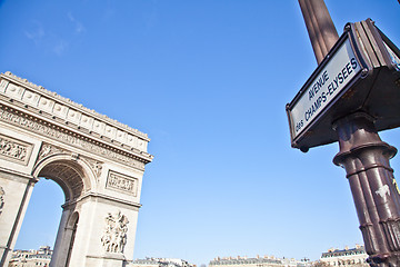 Image showing Paris - Arc de Triomphe