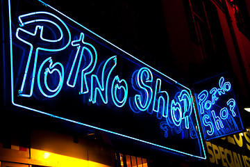 Image showing Sexy shop entrance