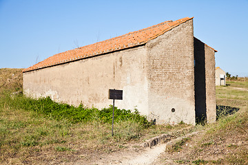 Image showing Exterior of Etruscan tomb