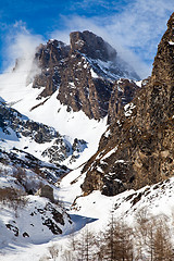 Image showing Sunny day on Alps