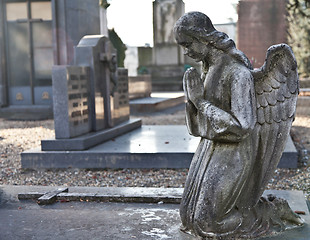 Image showing Cemetery Statue