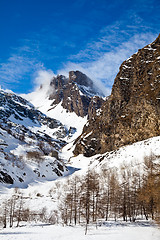 Image showing Sunny day on Alps