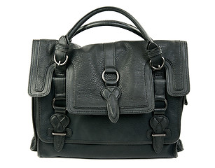 Image showing Black women's leather bag