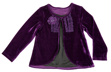 Image showing Purple blouse woman