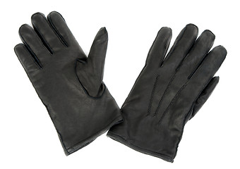 Image showing Men's leather gloves 