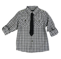 Image showing Checkered shirt and tie