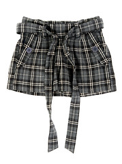 Image showing Grey plaid skirt