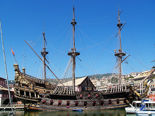 Image showing Old Sailing Ship