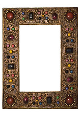 Image showing Picture Frame with Colored Stones (Path Included)