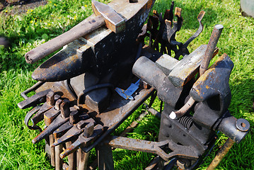 Image showing tools, hammer and anvil 