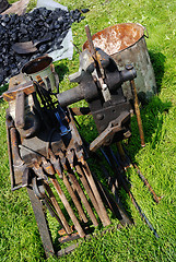 Image showing tools, hammer and anvil 