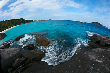 Image showing Rock in the ocean.