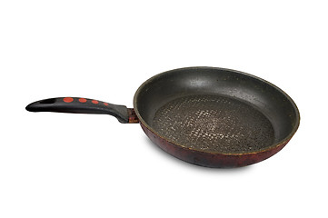 Image showing Old dirty frying-pan 