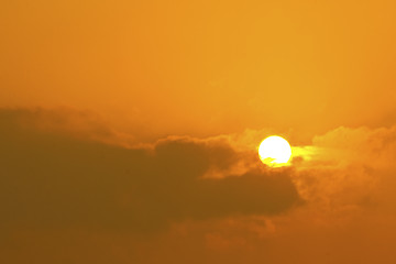 Image showing Sun at sunset