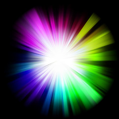 Image showing Abstract multicolor design with a burst. EPS 8
