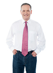 Image showing Smiling handsome senior businessman