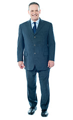 Image showing Full length view of senior corporate male