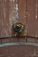Image showing Brass door handle