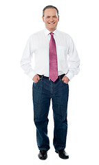 Image showing Businessman full length portrait