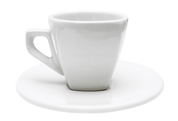 Image showing White Isolated Espresso Cup (Path Included)