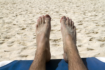 Image showing Beach Feet