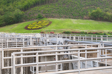 Image showing Detail of the Lower Mae Ping Dam in Thailand