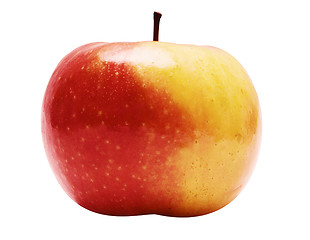 Image showing Red-Yellow Apple w/ Path (Side View)