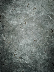 Image showing grunge metal plate