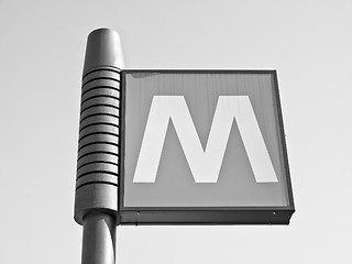 Image showing Subway sign