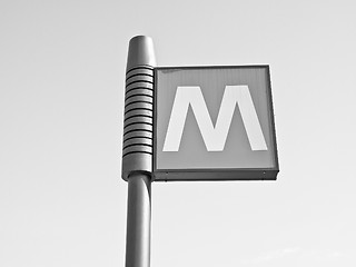 Image showing Subway sign