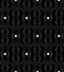 Image showing Seamless pattern in black and white