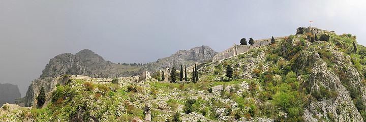 Image showing Fortress St John Kotor