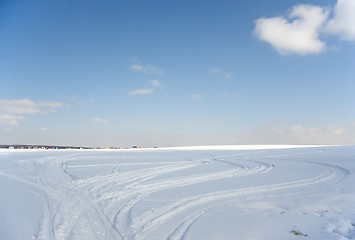 Image showing Tracks in the Russian fields