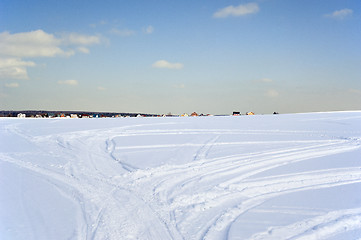 Image showing Tracks in the Russian fields