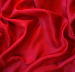 Image showing Smooth Red Silk can use as background