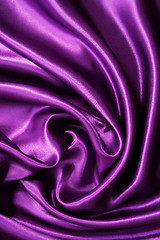 Image showing Smooth elegant lilac silk