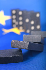 Image showing Domino Effect - Financial Crisis in Europe