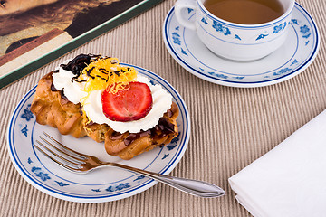 Image showing Fresh cream puff.