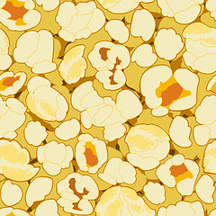 Image showing popcorn vector seamless pattern