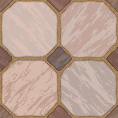 Image showing Seamless texture of stonewall tile