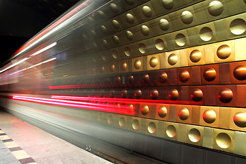 Image showing subway background from the Prague