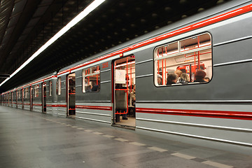 Image showing subway background from the Prague