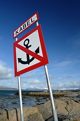 Image showing Do not drop your anchor