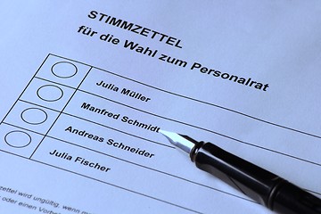 Image showing German personnel election